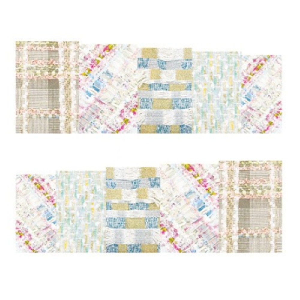 💐4/$16💐 Hodge Podge Fabric Pattern Nail Wrap